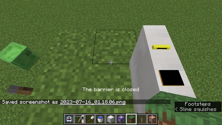 Pass the barrier when the barrier is not enabled by redstone